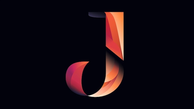 Foto um logotipo colorido com a letra j
