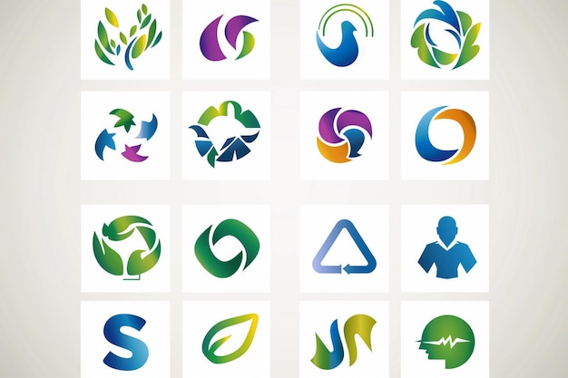 um logotipo colorido com a letra s