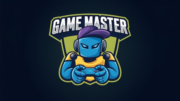 um logotipo colorido para um robô chamado jogo é mostrado
