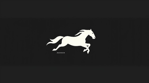 Um logotipo de cavalo