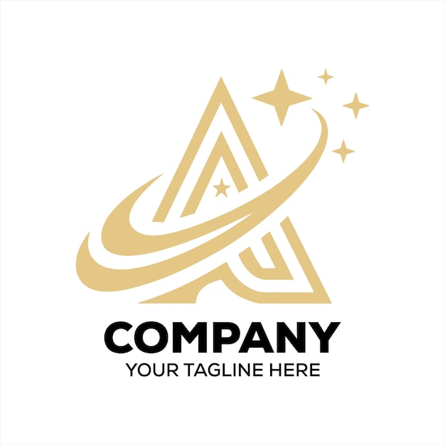 Um logotipo de Orbita de Estrela Dourada