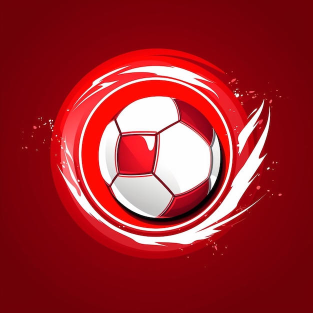 Um logotipo esportivo de futebol
