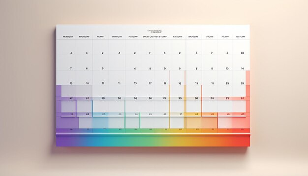 Foto um logotipo minimalista nomeação livro de calendário ad hoc cores branco bakground