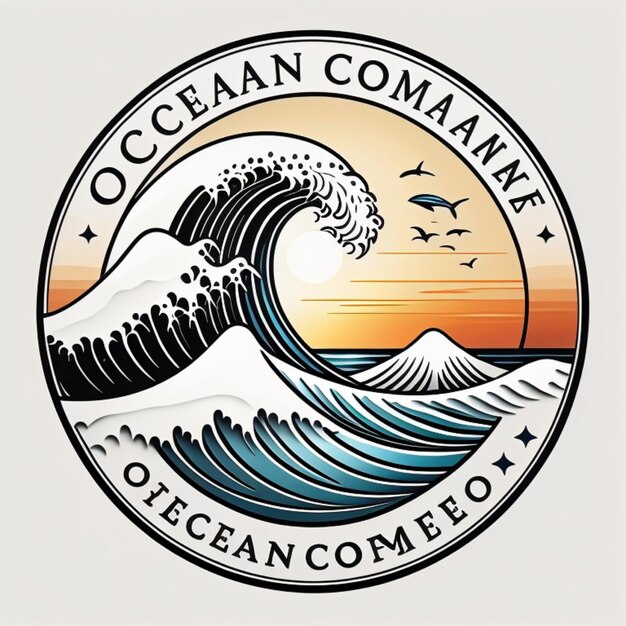 Foto um logotipo para a oceanic company