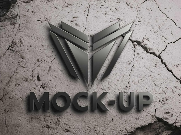 um logotipo para a palavra olhar para cima está em uma parede de concreto