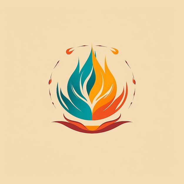 Um logotipo para o show de fogo no topo.