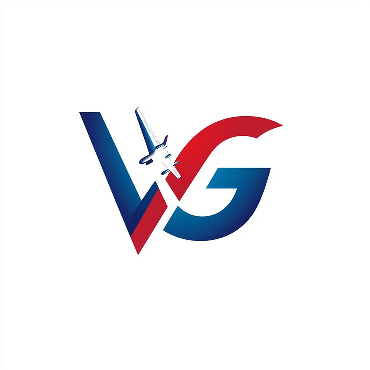 Foto um logotipo para um avião com uma letra " v "