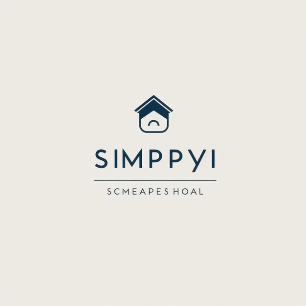 um logotipo para um imóvel nos subúrbios de simpyvi generative ai