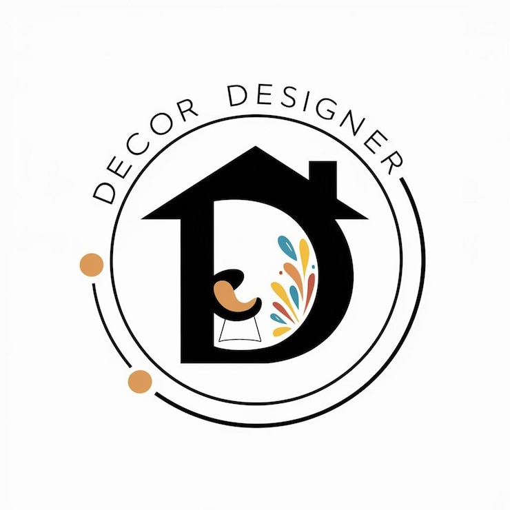 Foto um logotipo para um projeto de casa com um projeto de house na parte superior