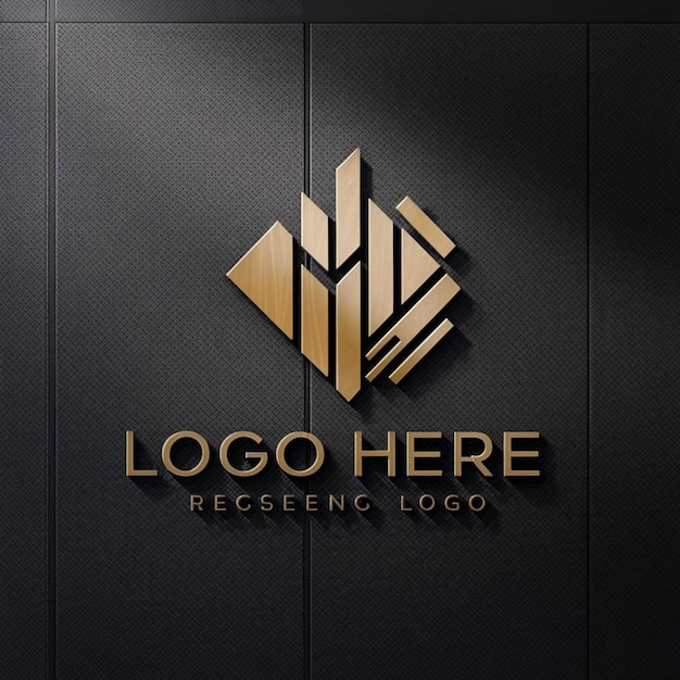 um logotipo para uma empresa que diz logotipo aqui
