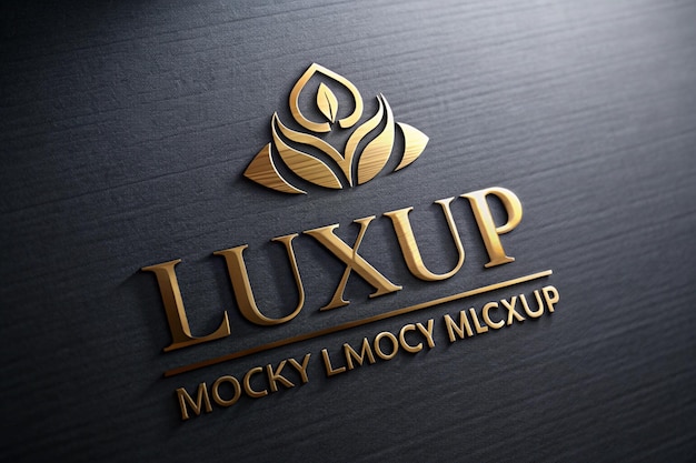 um logotipo preto e dourado para uma marca