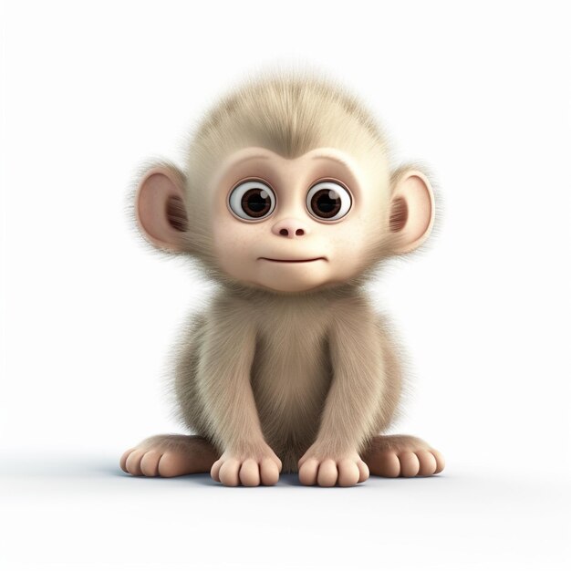 Foto de Macaco Branco e mais fotos de stock de Agachando-se - Agachando-se,  Branco, Contemplação - iStock