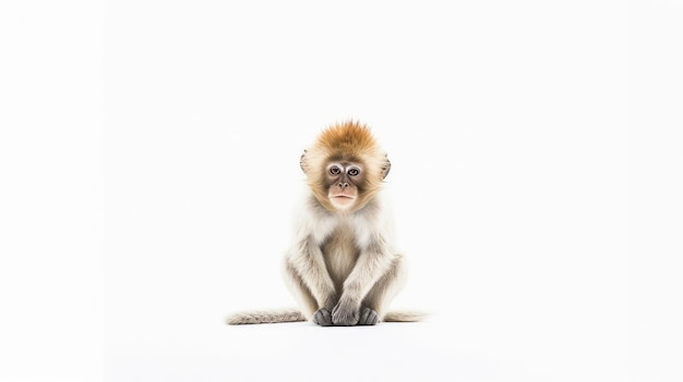 Fundo Macaco Branco Comendo Um Pedaço De Pão Fundo, Uma Criança Macaco  Mostrando A Língua, Foto Fotografia Hd, Cabeça Imagem de plano de fundo  para download gratuito