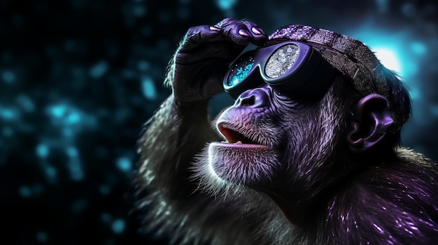 Macaco consegue jogar game utilizando somente o pensamento através