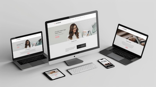 um macbook pro está aberto para um site