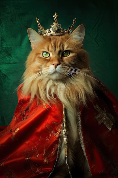 Um Maine Coon vermelho com longos tufos