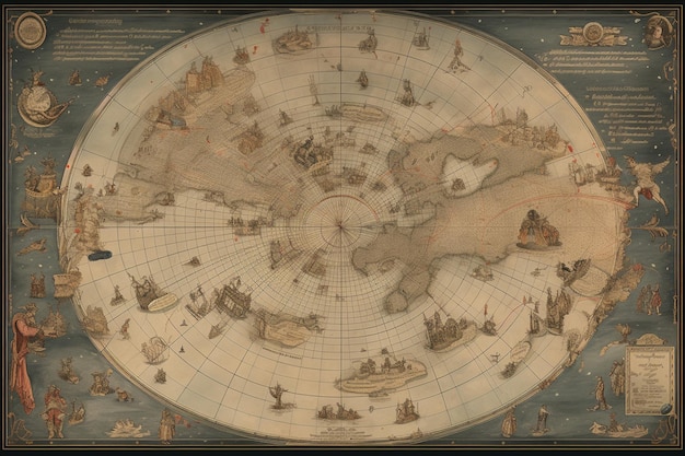 Um mapa do mundo com as palavras "mapa" nele.