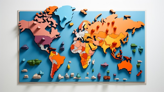 um mapa do mundo com um mapa do mundo e as palavras "navio" na parte inferior.