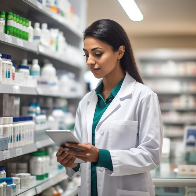 Um médico lendo um relatório no hospital