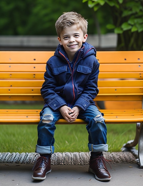 Um menino lindo, tão fofo Garoto sorri