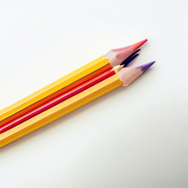 Um mínimo lápis de fundo arco-íris