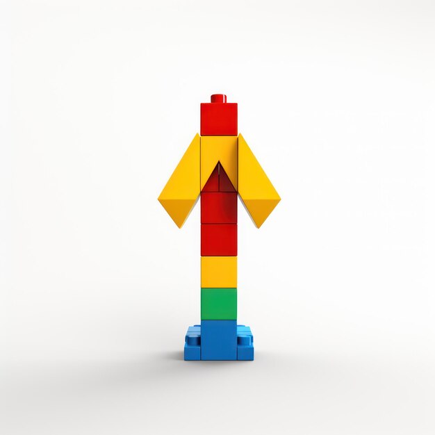 Um modelo colorido de uma seta colorida do arco-íris com a palavra "arco-íris" nela.