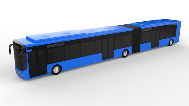 Um modelo de modelo de ônibus urbano grande para colocar suas imagens e inscrições