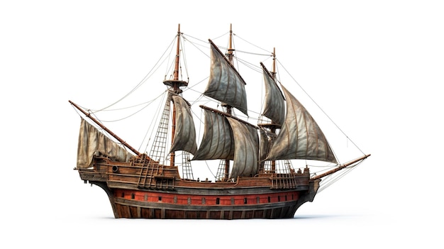Foto um modelo de um navio feito pela empresa que é feito pela empresa