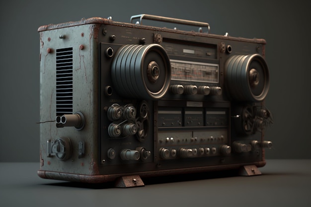 Um modelo de um rádio do jogo