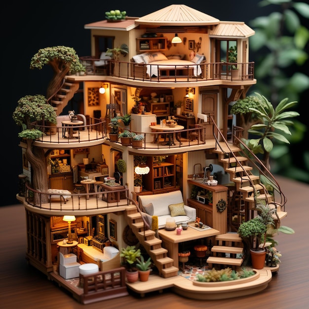 um modelo de uma casa feito por uma empresa chamada casa.