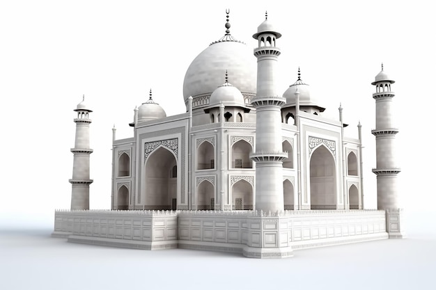 Um modelo do taj mahal.