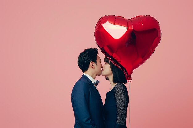 Foto um momento romântico entre um casal com os rostos fechados cesium bulgy