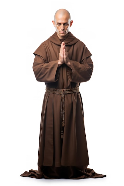 Foto um monge cristão devoto gerado pela ia