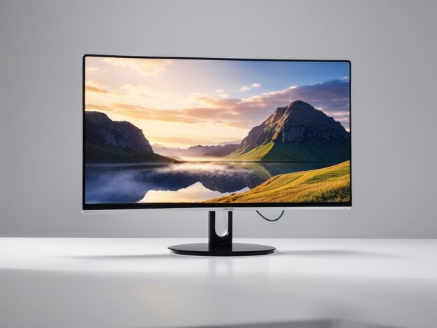 Foto um monitor moderno