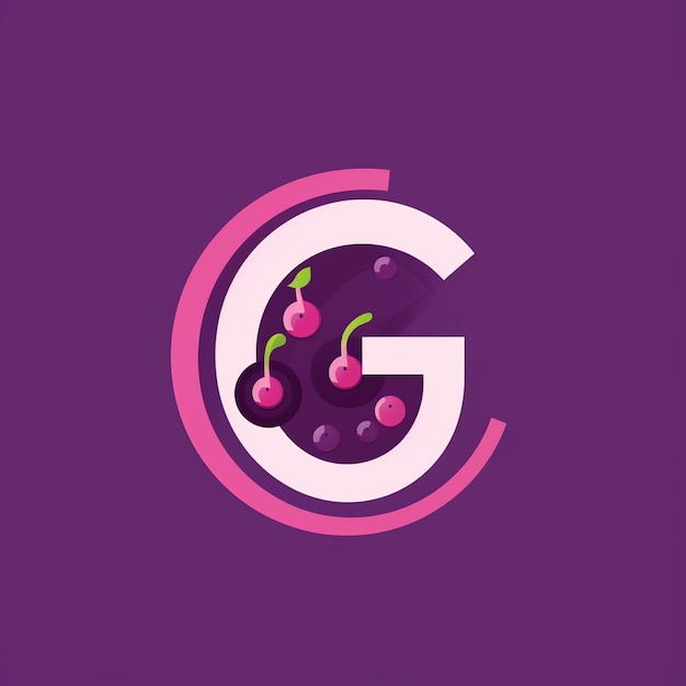 Foto um monograma do desenho do logotipo da letra g