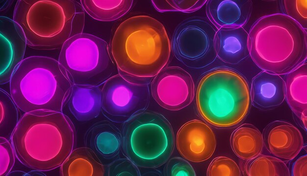 Foto um monte de bolas de cores brilhantes