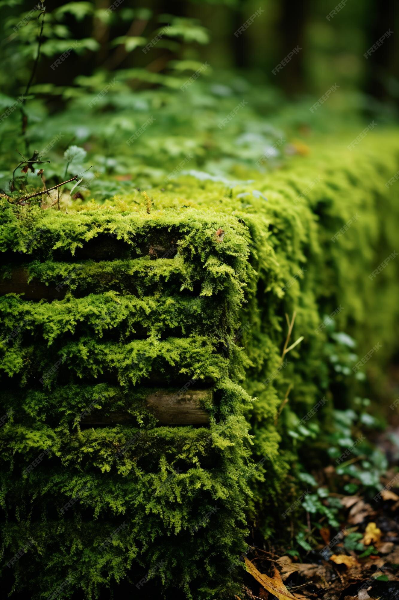 Muro De Pedra Com Musgo E Plantas Verdes. Captura De Reforço Da Via De  Cobertura. Pavimentação De Pedra Natural No Parque Próximo. Imagem de Stock  - Imagem de velho, estrutura: 262768673