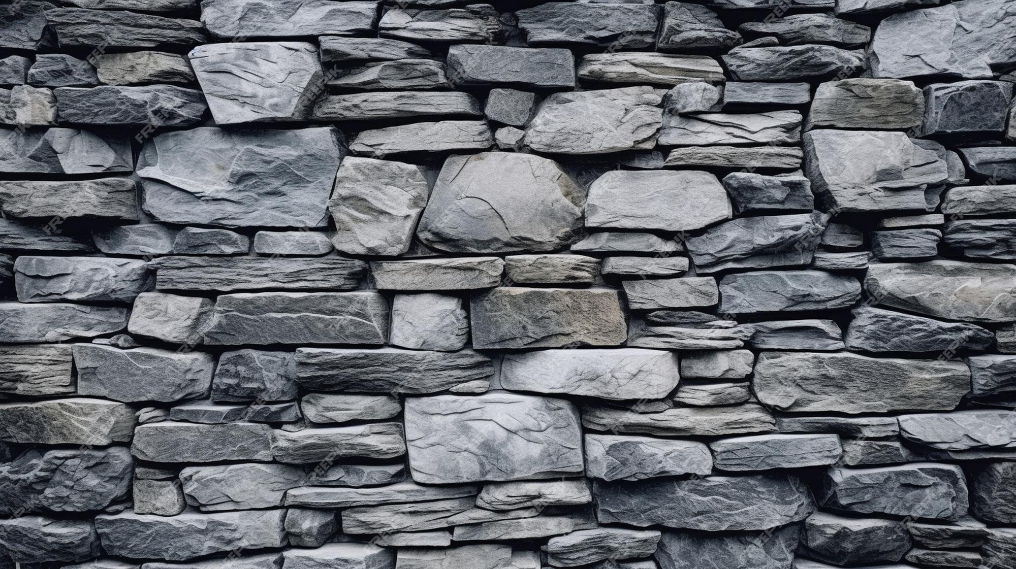 Um muro de pedra com um muro de pedra com textura de pedra.