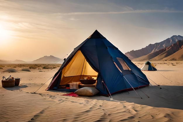 um oásis escondido no deserto onde uma tribo nômade