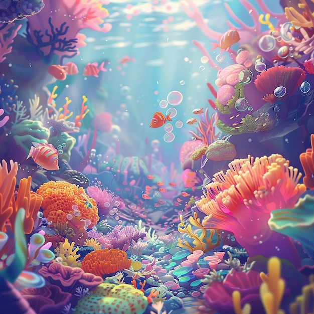 Um oásis subaquático encantado