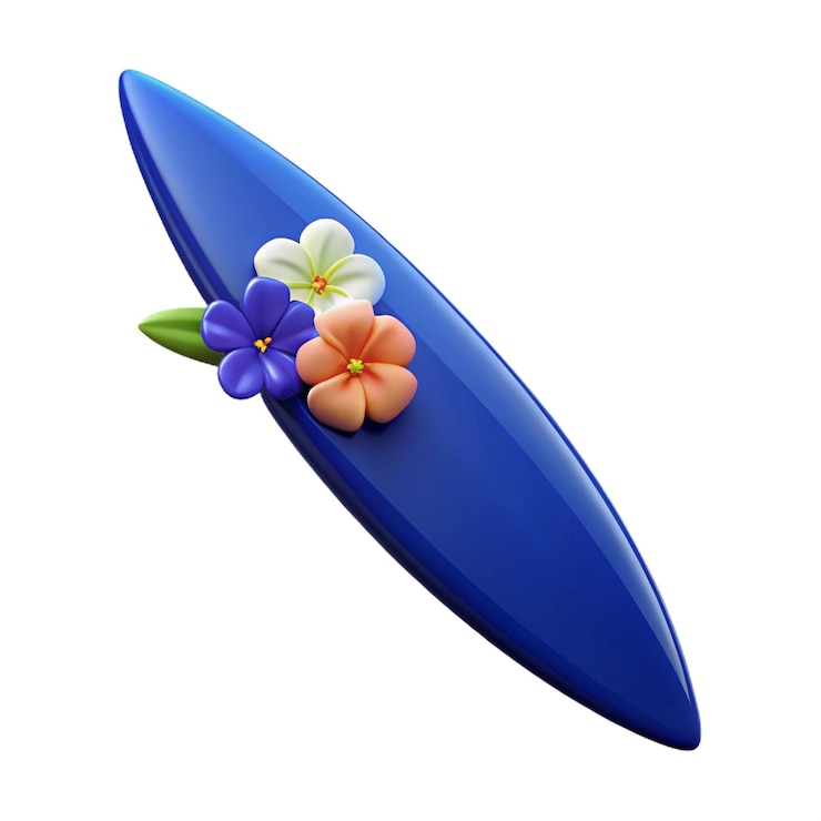 Foto um objeto azul com flores nele é mostrado em um recipiente azul
