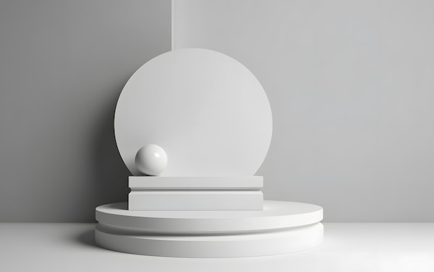 Um objeto redondo branco com uma bola em cima.
