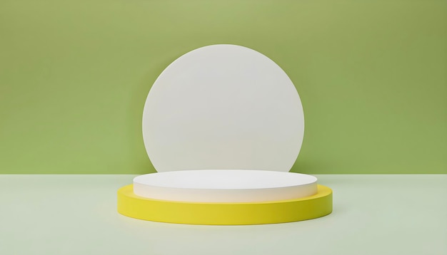 Um objeto redondo branco e amarelo com um círculo branco no meio.