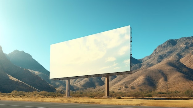 Um outdoor na beira de uma estrada que diz "proibido estacionar".