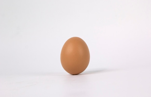Um ovo isolado no design de fundo branco