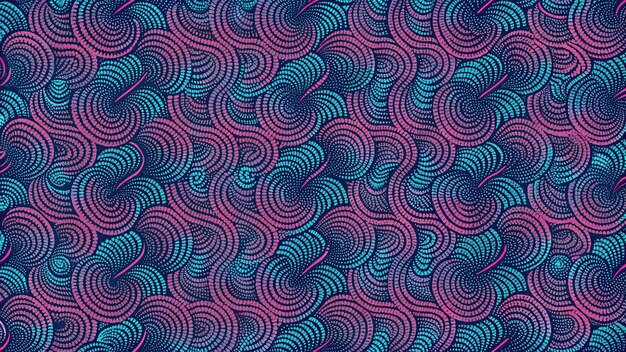 um padrão abstrato sem costuras de ondas azuis e cor-de-rosa em um fundo azul claro