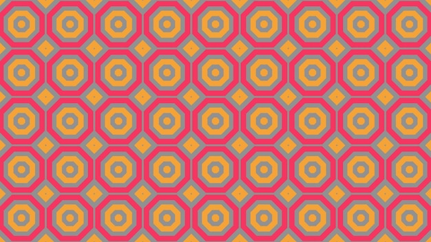 Um padrão colorido com cores amarelas, vermelhas, verdes e azuis.