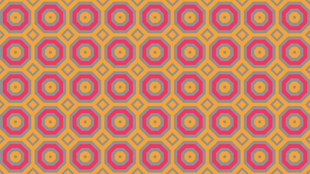 Um padrão colorido com um círculo e um círculo.