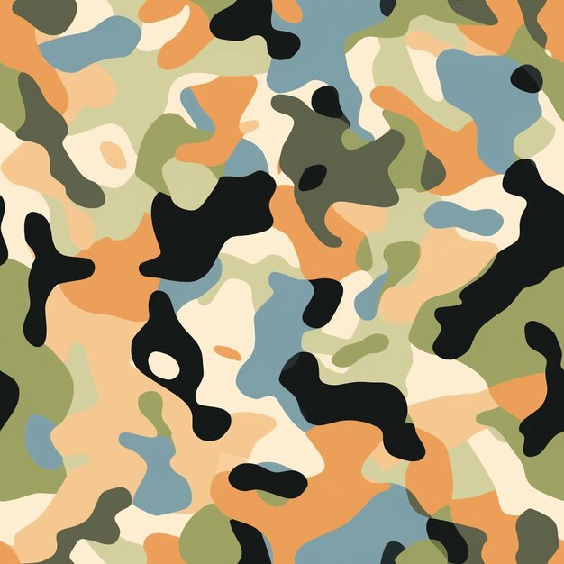 Um padrão de camuflagem da coleção feita por pessoa.