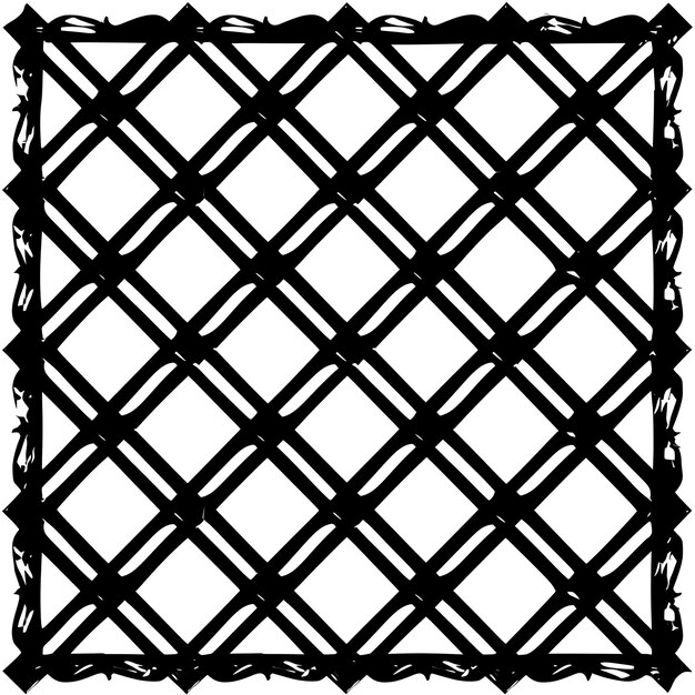 Foto um padrão de diamante preto com fundo branco